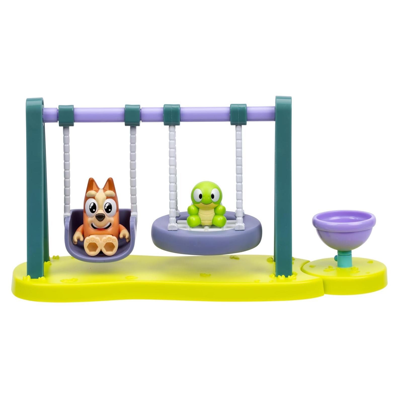 Mini Playset Parque Turtleboy Bluey con Figura Bingo Articulada