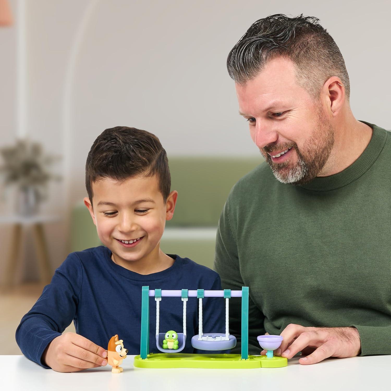 Mini Playset Parque Turtleboy Bluey con Figura Bingo Articulada