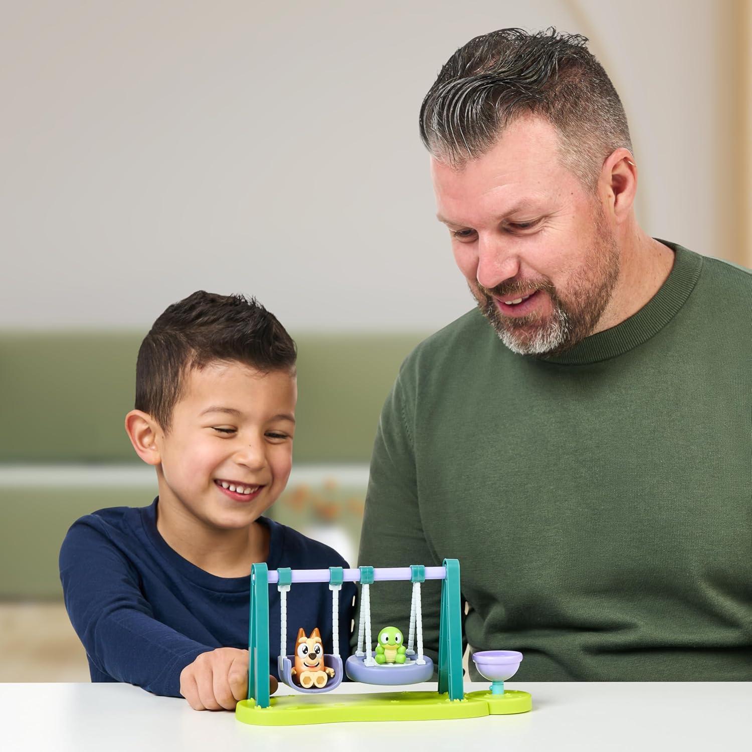 Mini Playset Parque Turtleboy Bluey con Figura Bingo Articulada