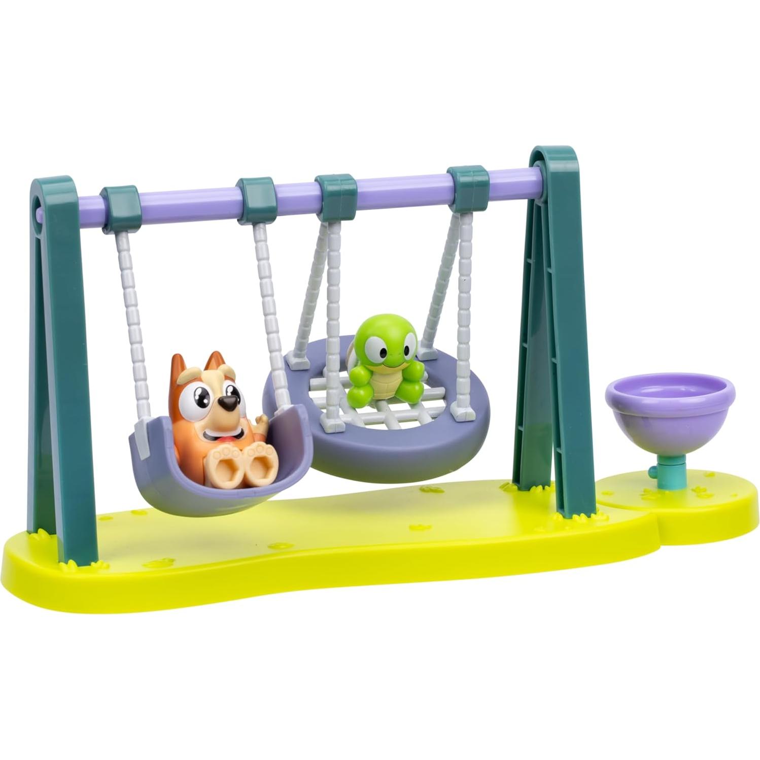 Mini Playset Parque Turtleboy Bluey con Figura Bingo Articulada