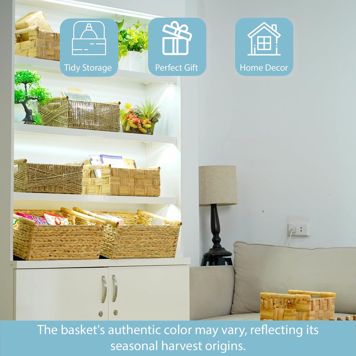 Cesta de Mimbre Extra Grande VATIMA 42.4x31.5x17.8 cm con Mangos