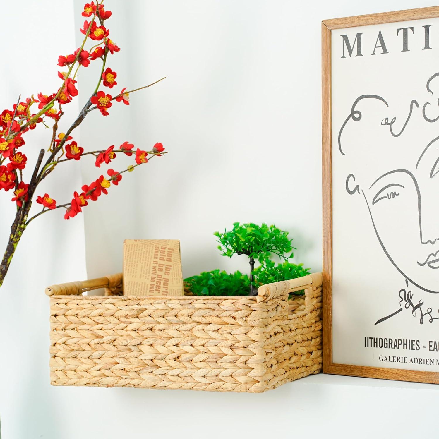 Cesta de Mimbre Extra Grande VATIMA 42.4x31.5x17.8 cm con Mangos