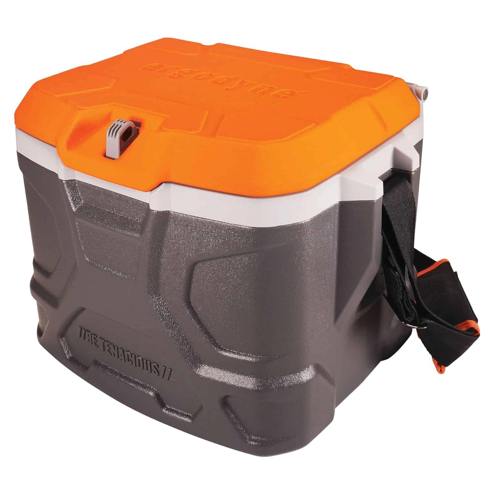 Cooler Duro Ergodyne Chill-Its 5170 16.1L Aislado Naranja