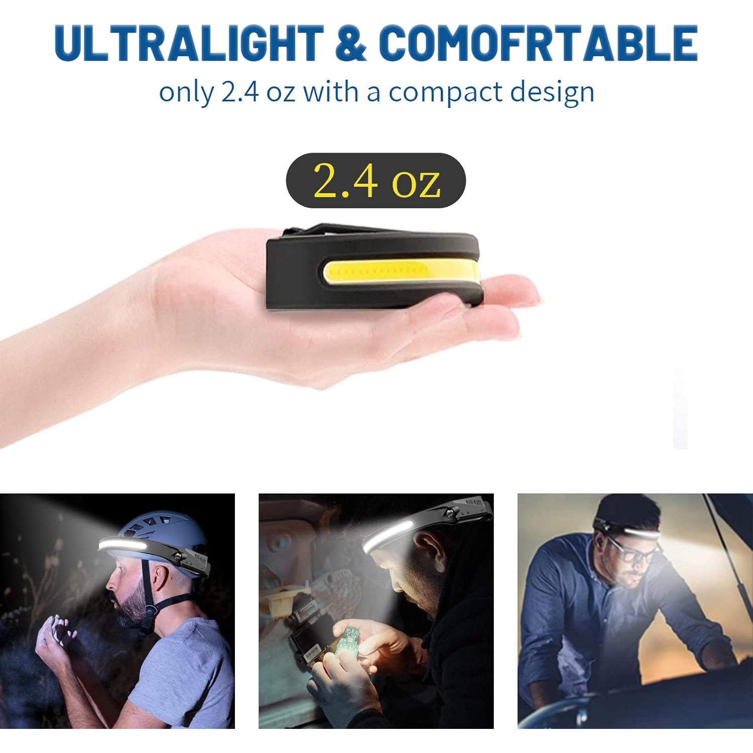 Linterna Frontal Recargable LED Kathluce - Paquete de 2