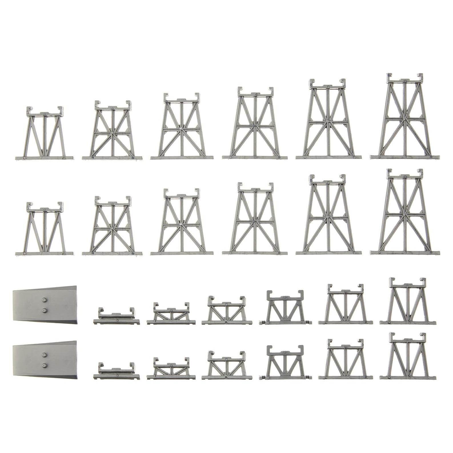 Juego de Pistas Trestle Graduadas Bachmann Escala N 26 Piezas