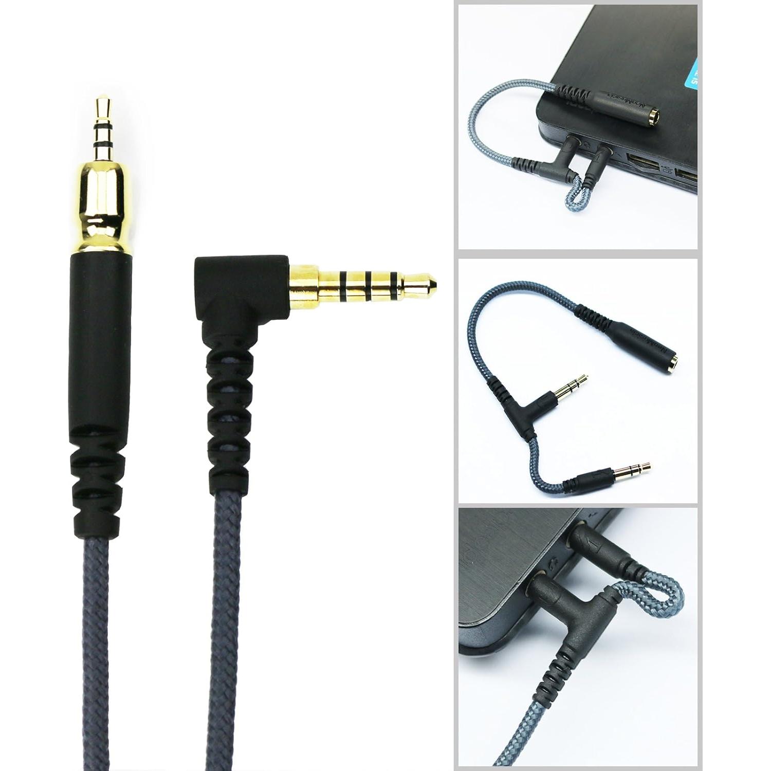 Cable de Audio NewFantasia 1.3m para Auriculares Sennheiser