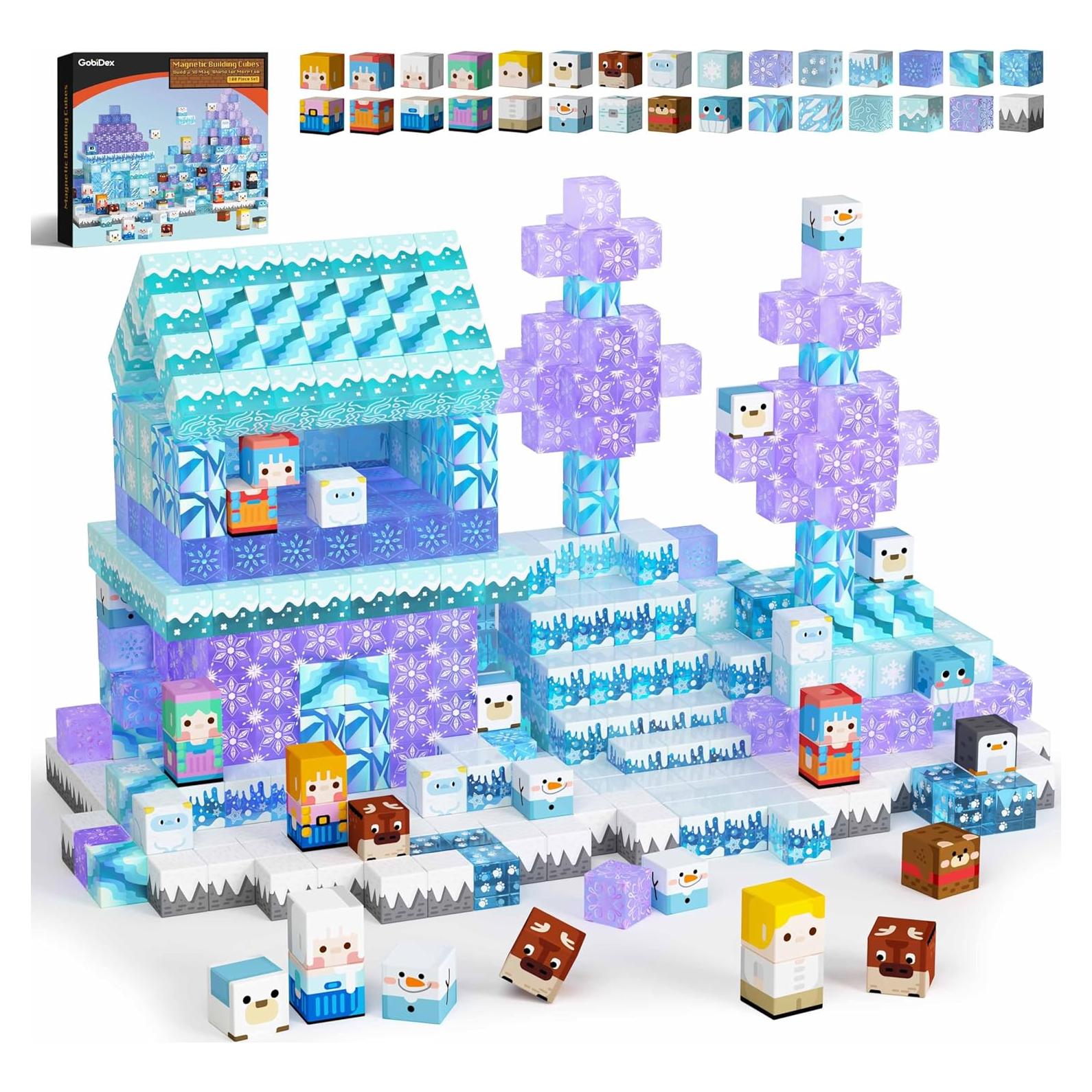 Bloques Magnéticos GobiDex 100 Piezas Juguete STEM 3+