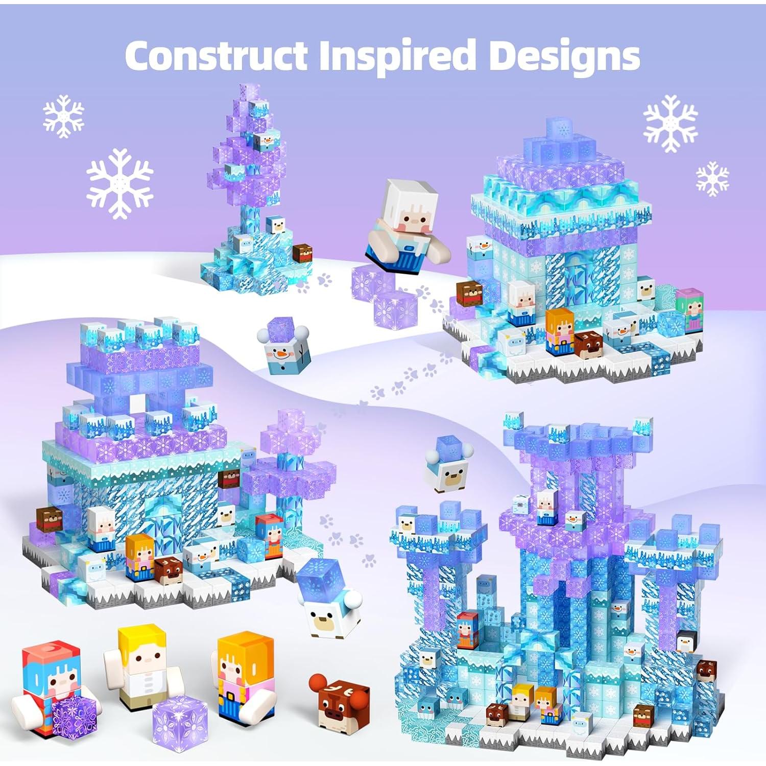 Bloques Magnéticos GobiDex 100 Piezas Juguete STEM 3+