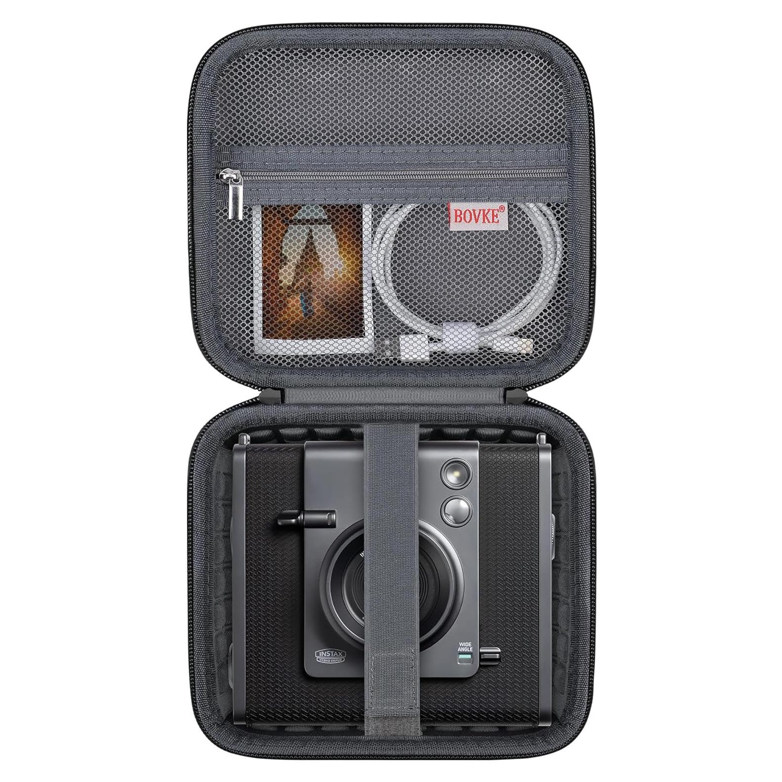 Funda de Transporte BOVKE para Fujifilm INSTAX Wide EVO - Negra
