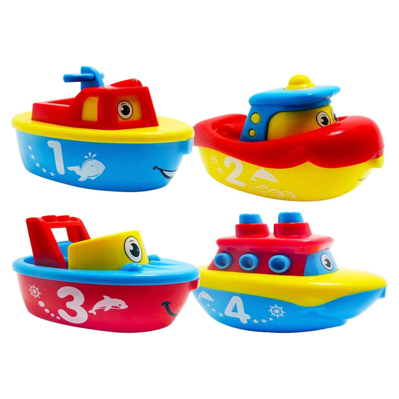 Juguetes de Baño 3 Abejas y Yo - Set 4 Barcos Magnéticos