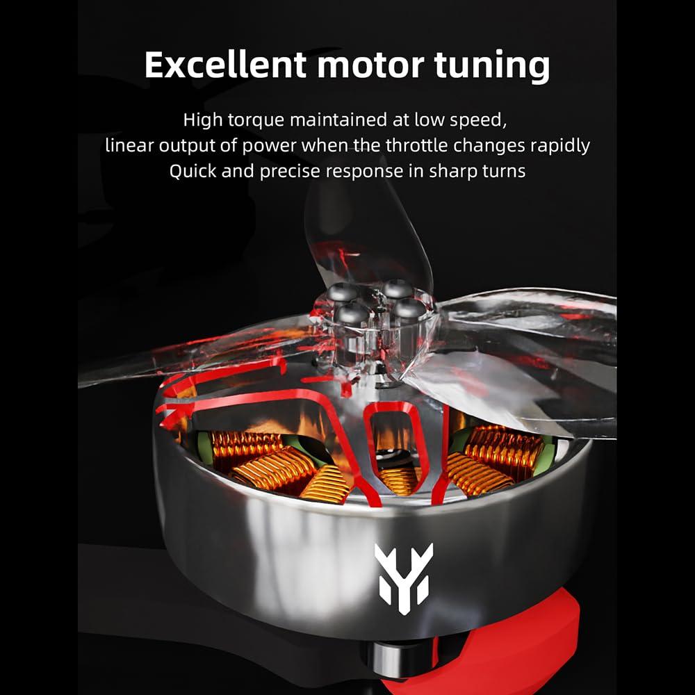 Motor sin escobillas HGLRC Specter 1804 2450KV para drones 3-3.5"