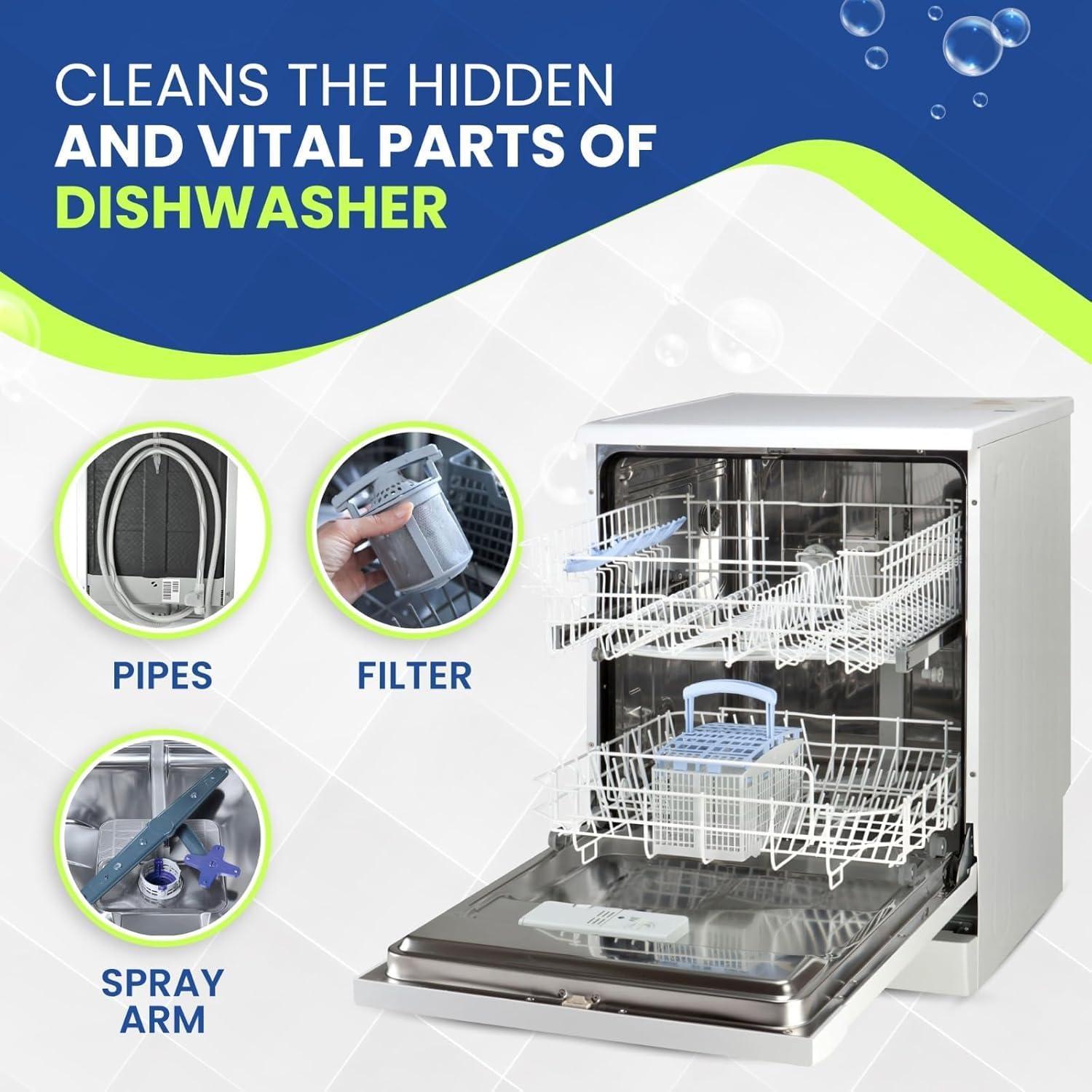 Tabletas Limpiadoras True Fresh 18-Pack 20g - Desodorante y Desincrustante para Lavavajillas