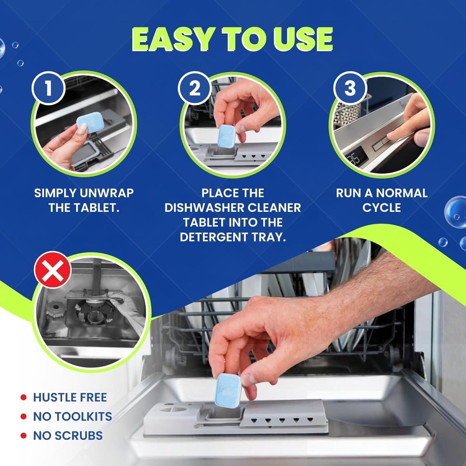 Tabletas Limpiadoras True Fresh 18-Pack 20g - Desodorante y Desincrustante para Lavavajillas