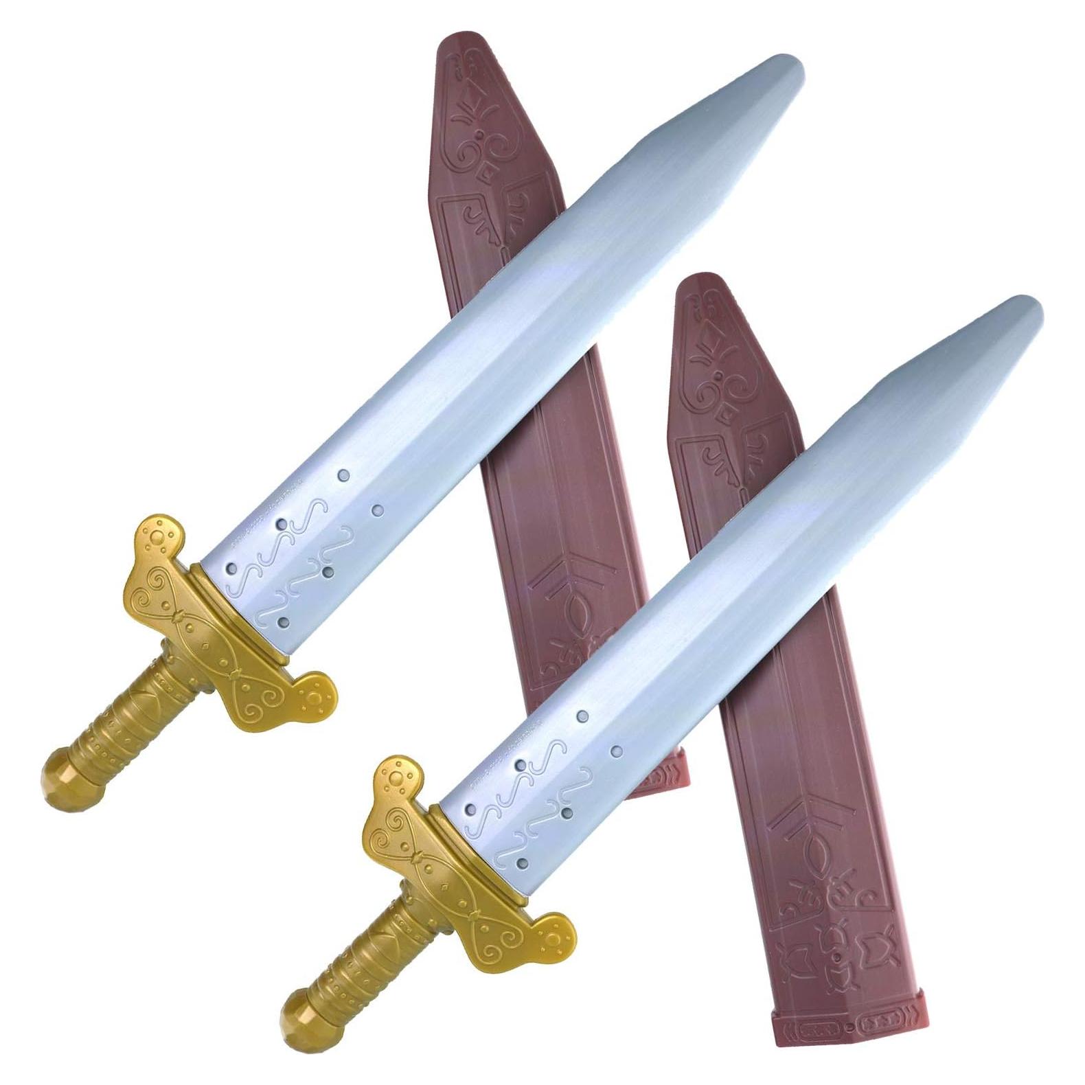 GiftExpress Paquete de 2 Espadas Romanas de Plástico 48 cm