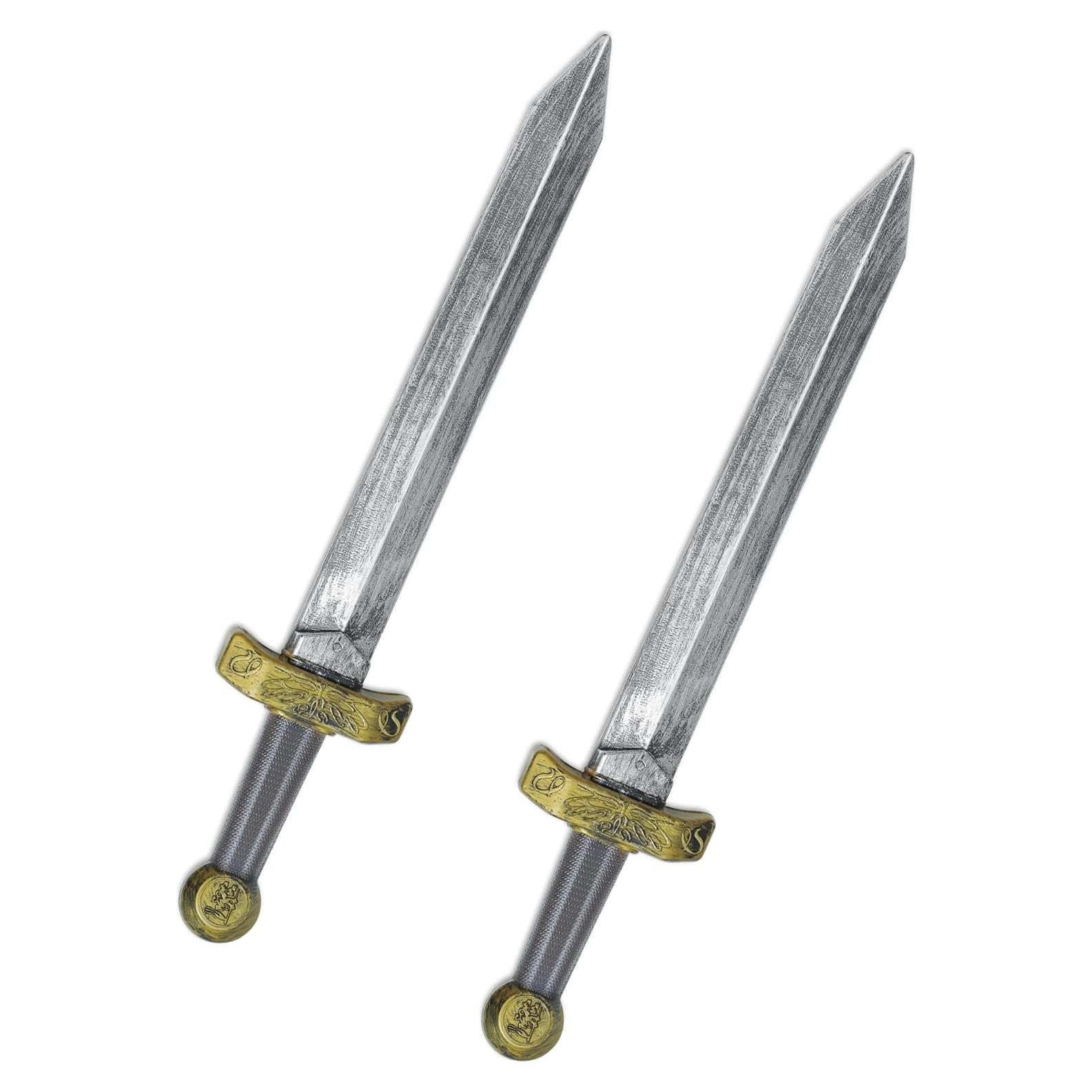 Set 2 Espadas de Juguete Romanas Plástico 48 cm para Niños