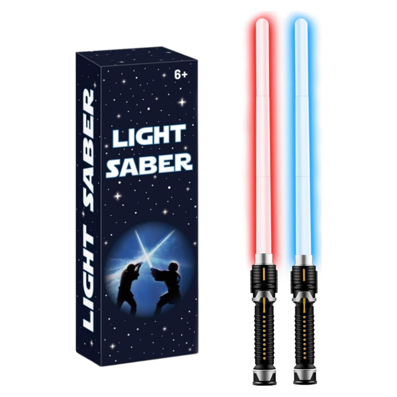 Sable de Luz Retráctil VXQ 2-en-1 para Niños Rojo y Azul