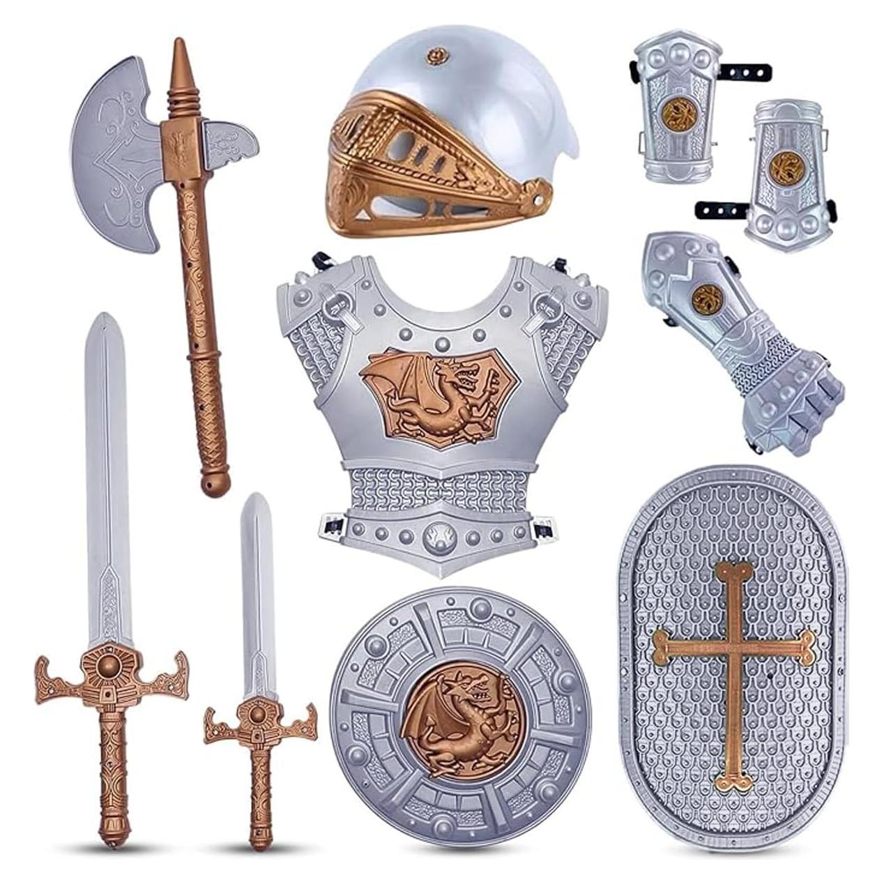 Disfraz Caballero Medieval Liberty Imports con Armas y Accesorios