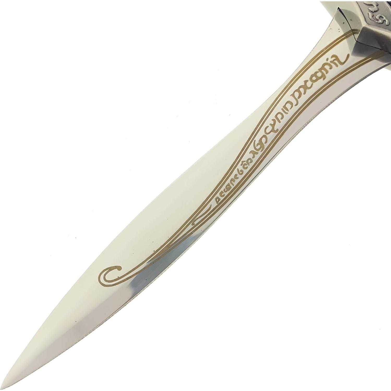 Daga Élfica Medieval LKOQO 27,94 cm Acero Inoxidable Negro