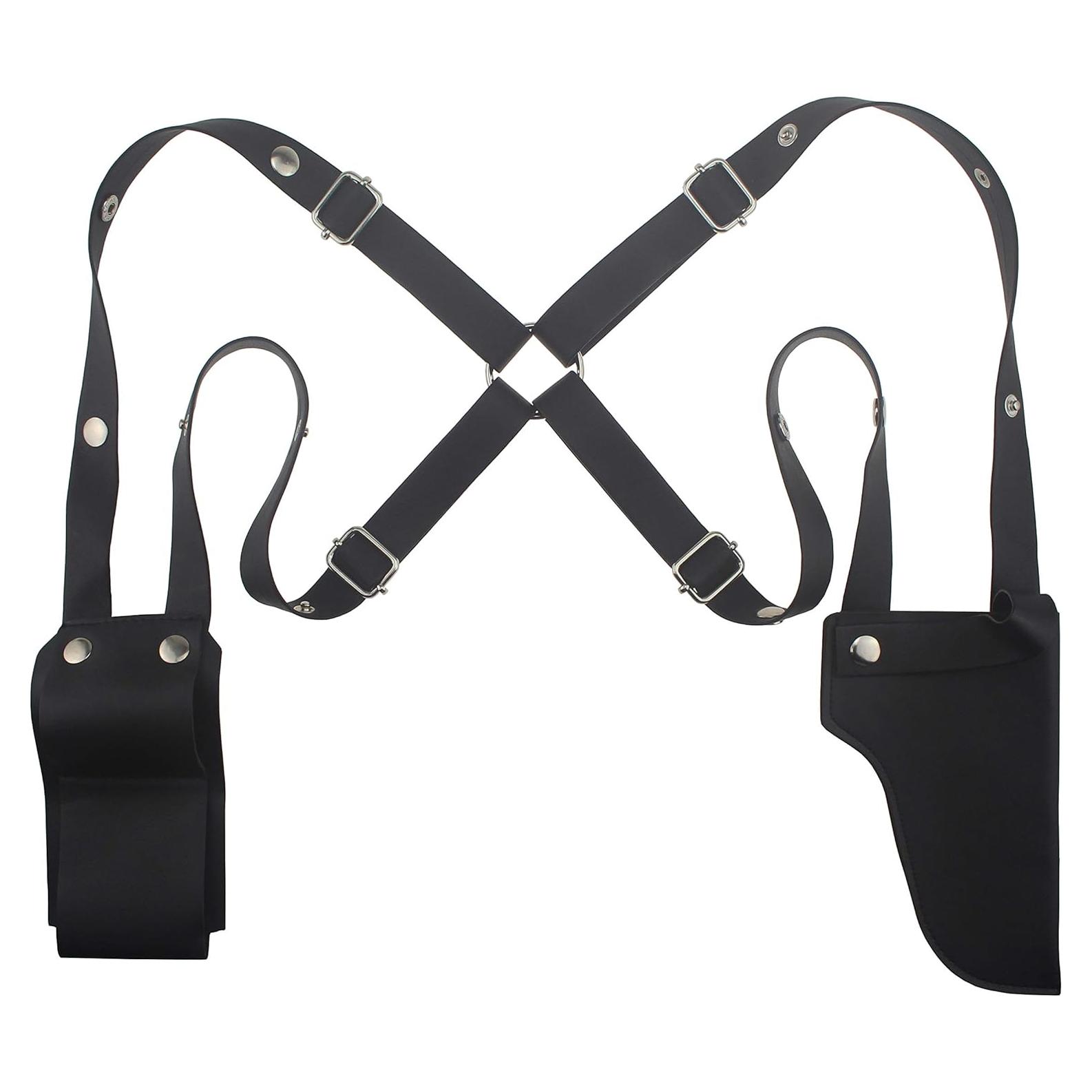 Funda de pistola ajustable Coolcoco de cuero sintético negra