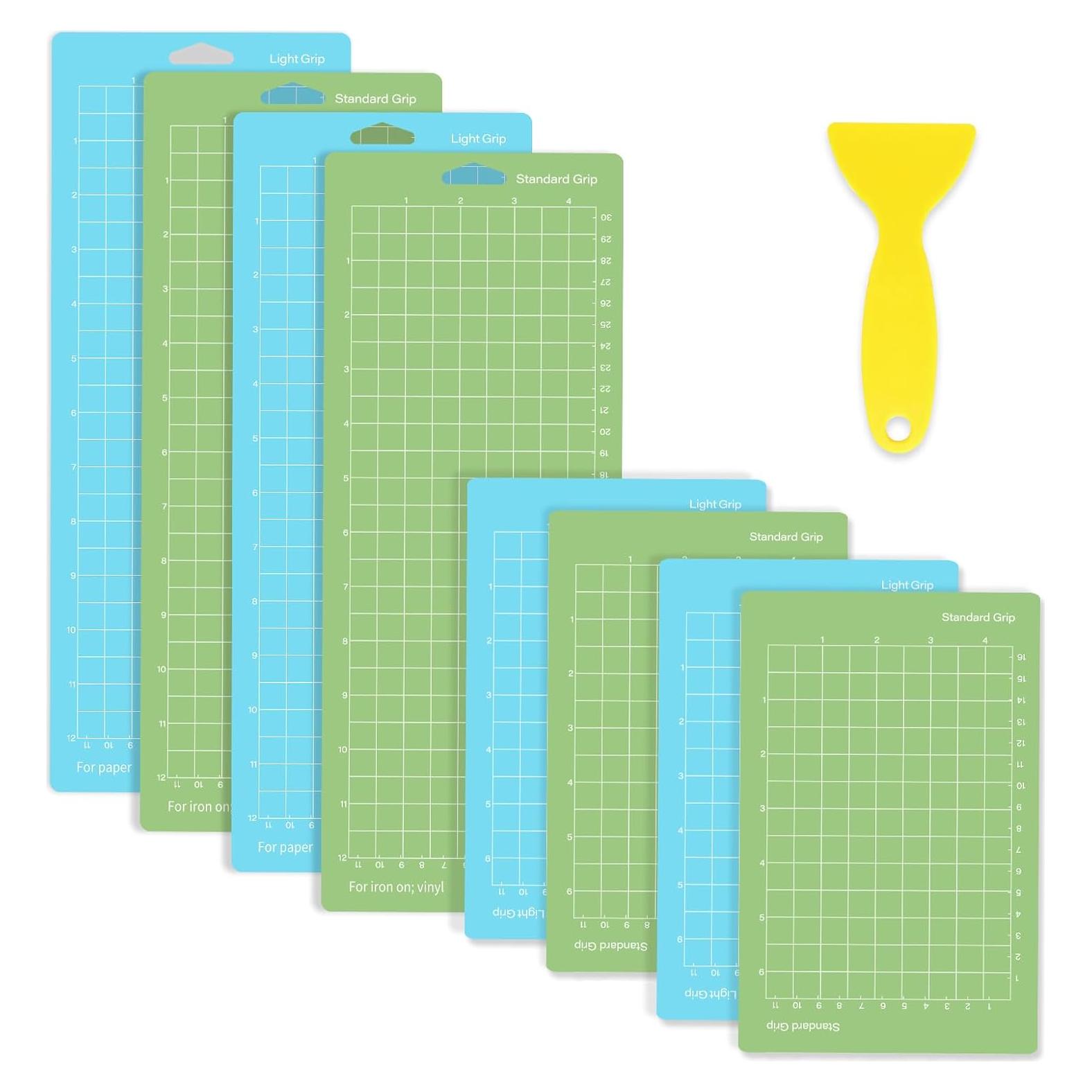 Paquete de 8 Tapetes de Corte IModeur para Cricut Joy 11.43x30.48cm