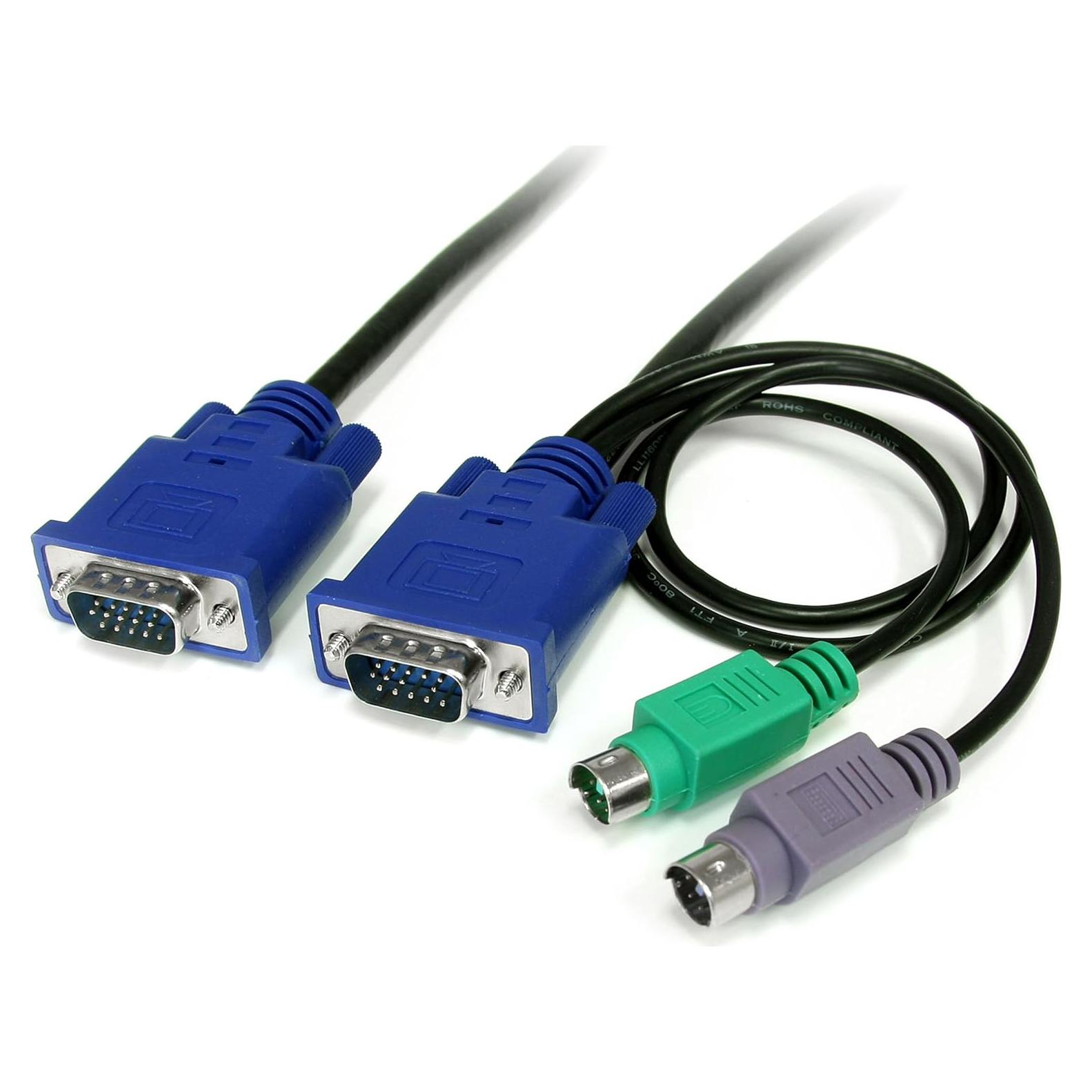 Cable KVM 3-en-1 StarTech PS/2 y VGA 1.83 m