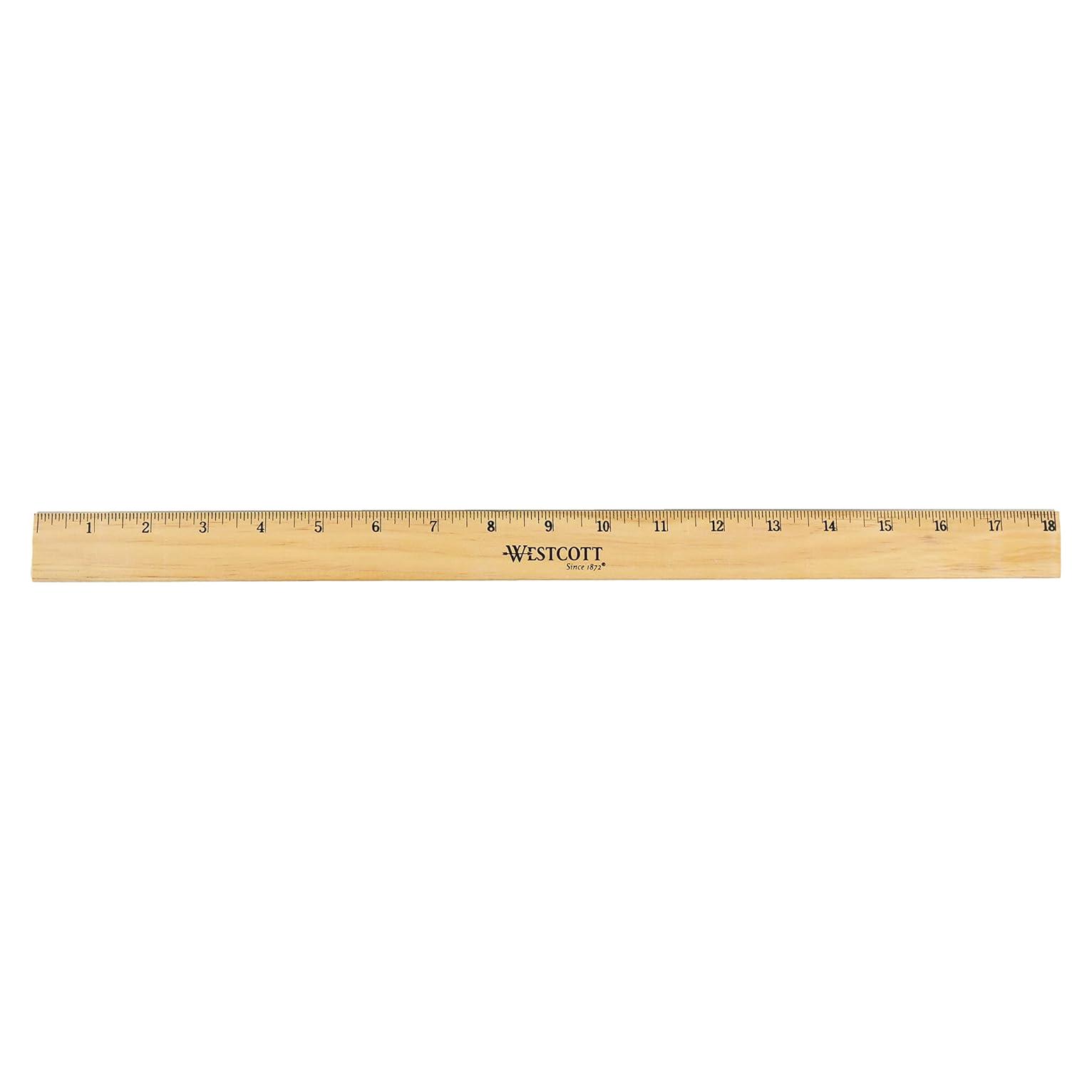 Regla de Madera Biselada Westcott 05018 45.72 cm
