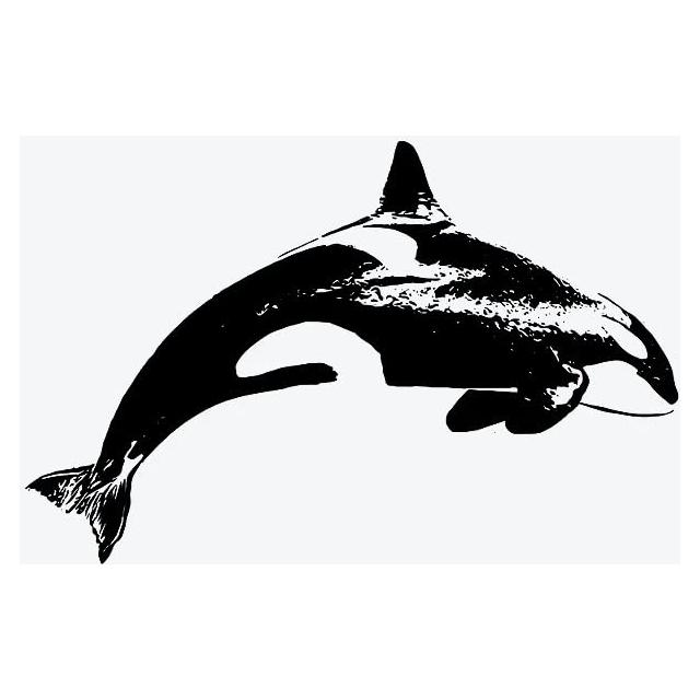 Tatuaje Temporal Inkbox Adria Orca 7.62x7.62cm Resistente