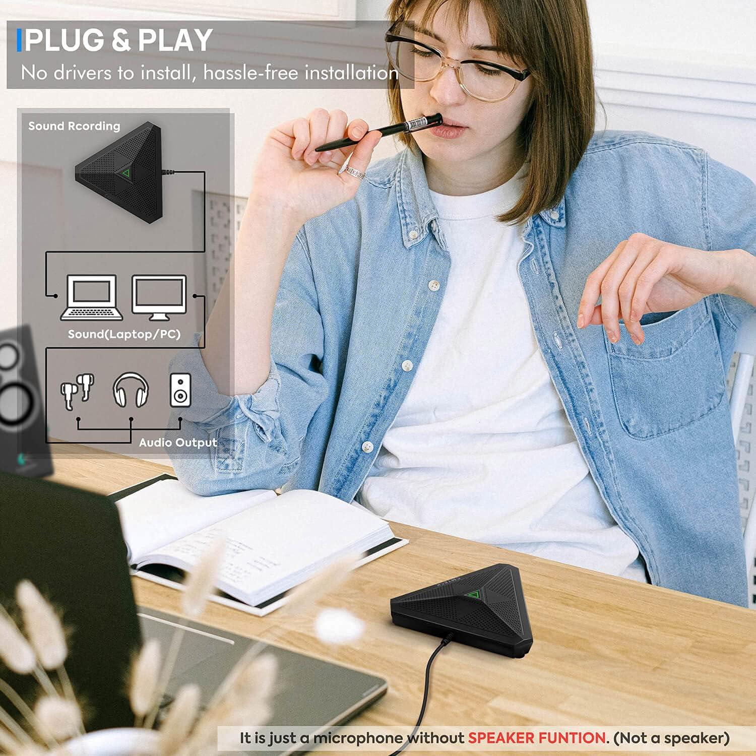 Micrófono USB CMTECK CM001 Omnidireccional para Conferencias