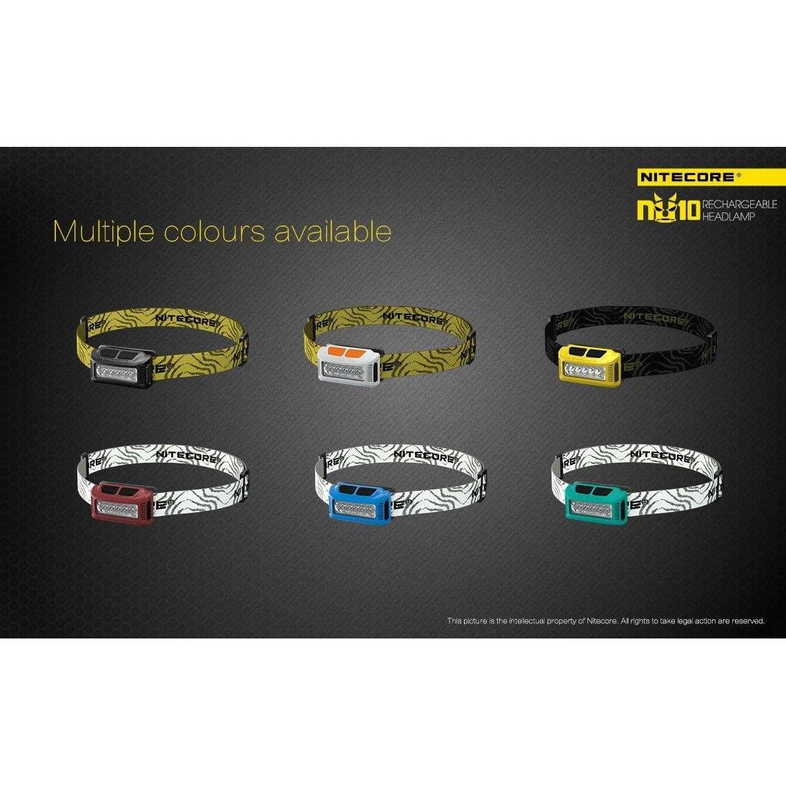 Linterna Frontal Nitecore NU10 160 Lúmenes USB Recargable Verde