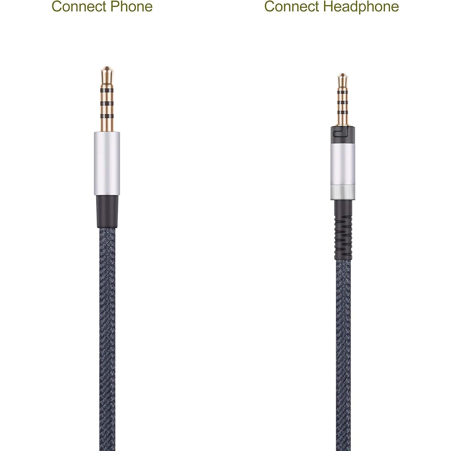 Cable de Audio AUX Ablet 1.2m con Control y Micrófono para Sennheiser