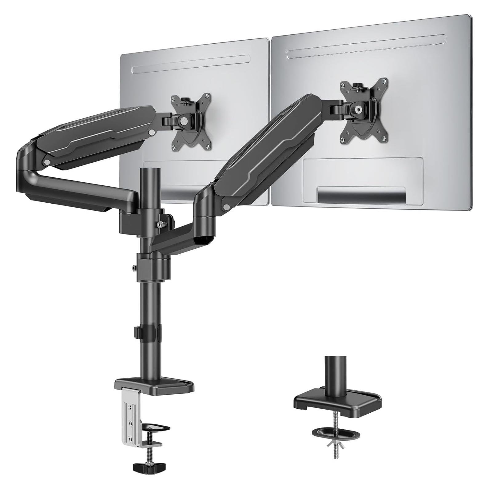 Soporte Doble para Monitor MOUNT PRO 13-32" Ajustable Negro