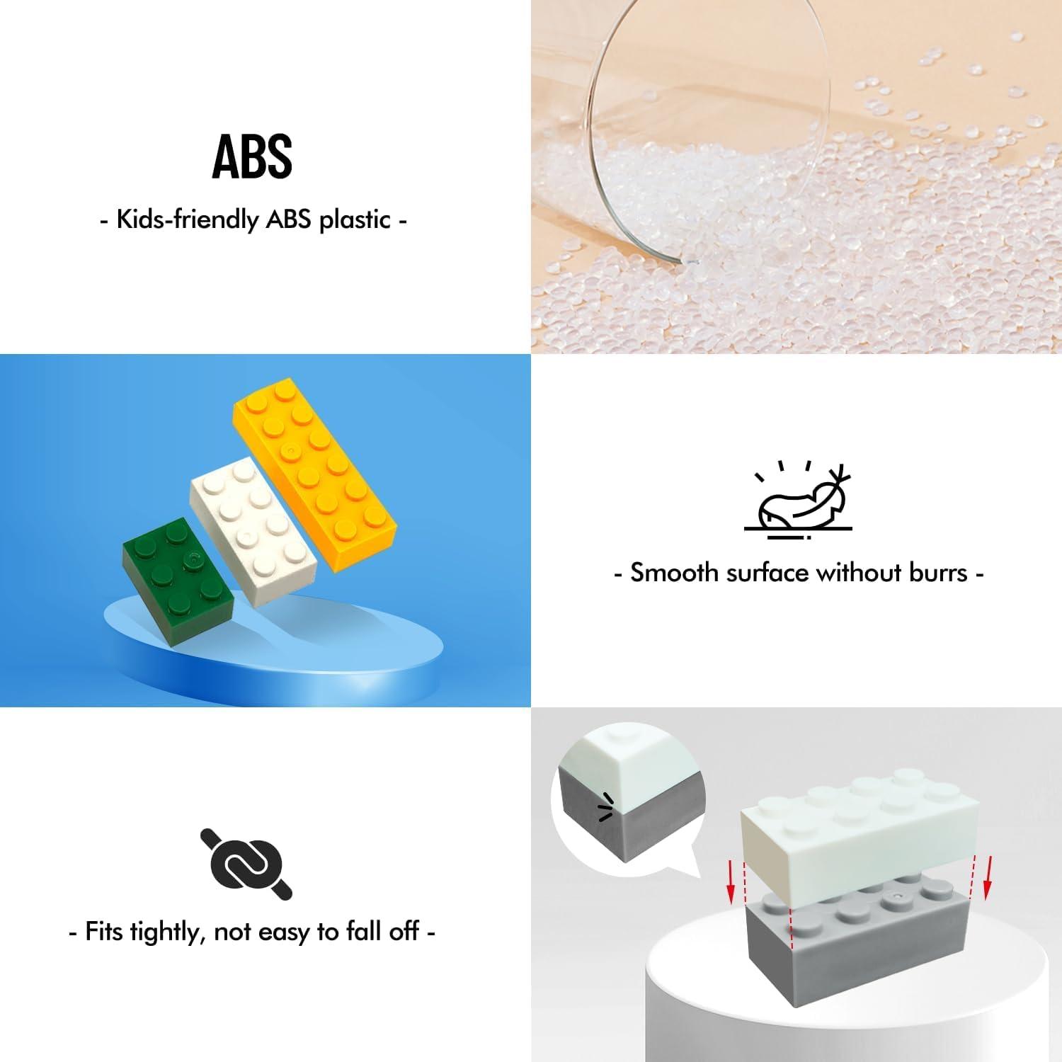 Juego de Ladrillos de Construcción WYSWYG 1200 Piezas Multicolor