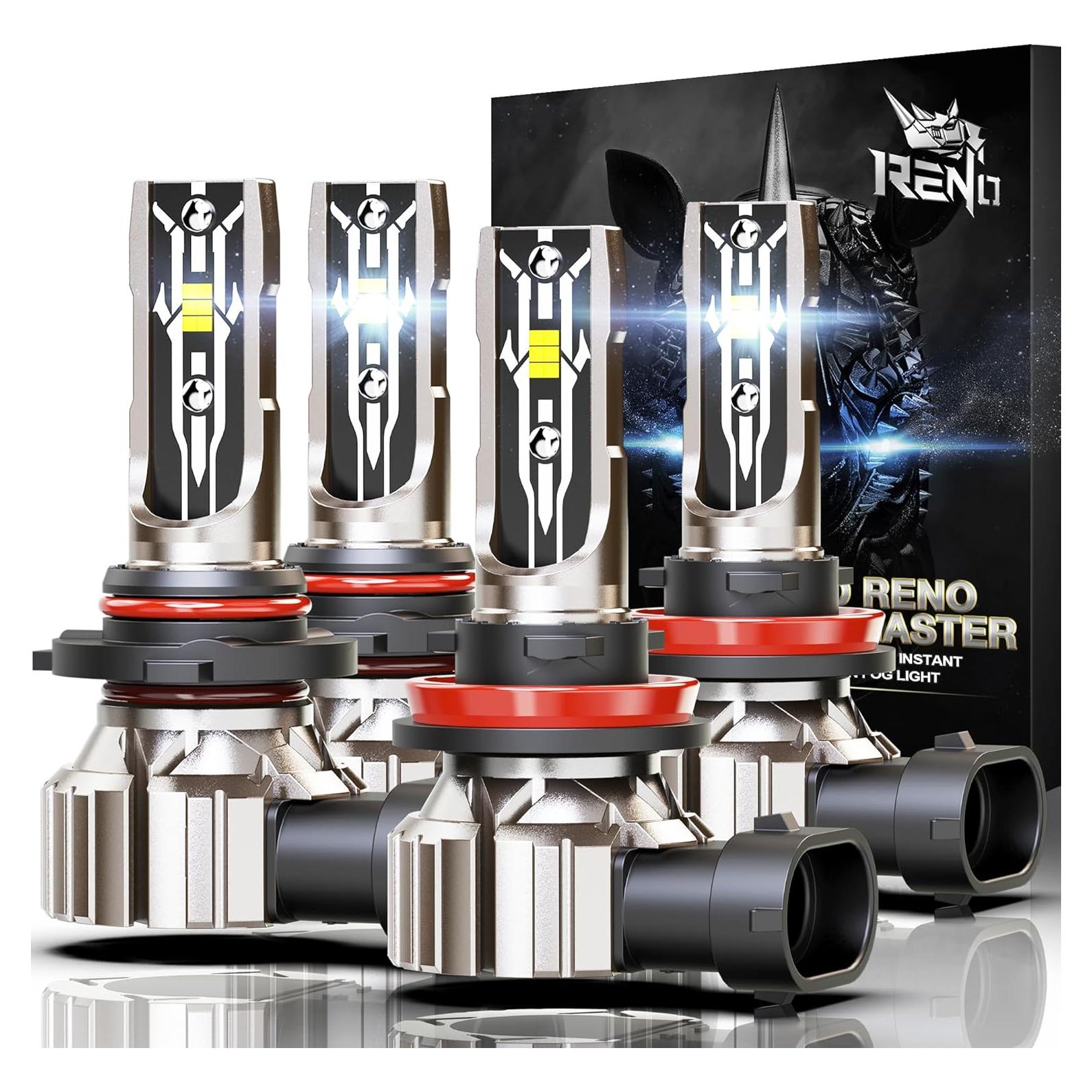 Bombillas de Niebla RENO 9005 H11 6000K Plug and Play - 4 Pzas