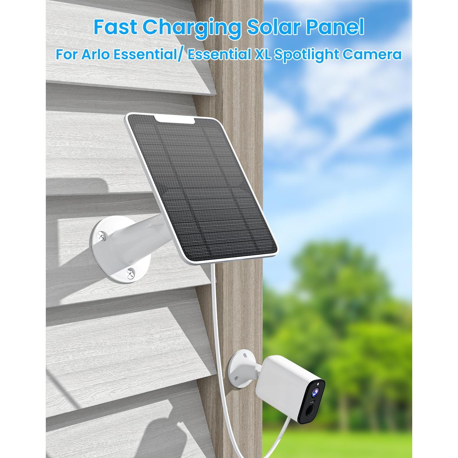 Cargador Solar WININMETA 5W para Cámara Arlo Essential