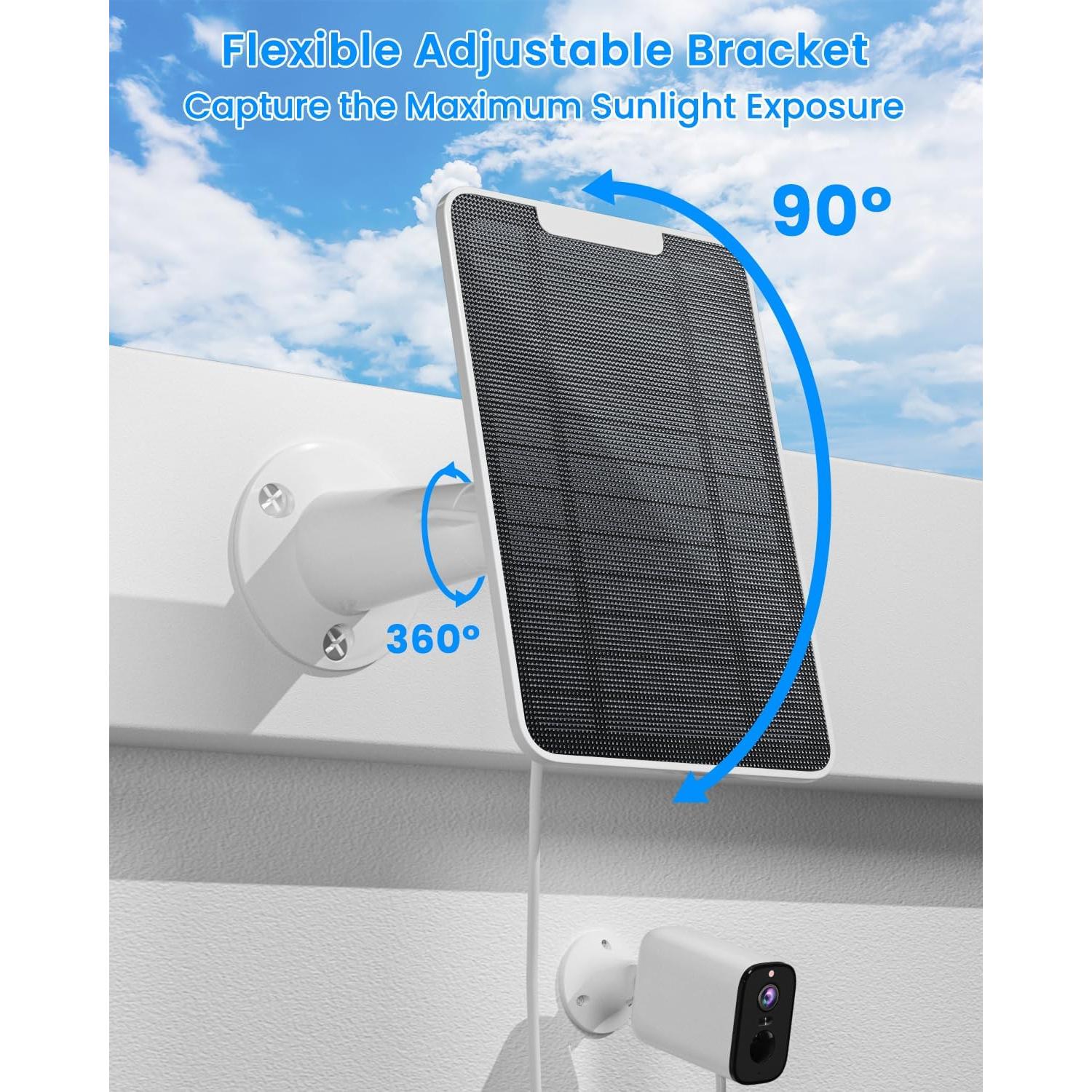 Cargador Solar WININMETA 5W para Cámara Arlo Essential