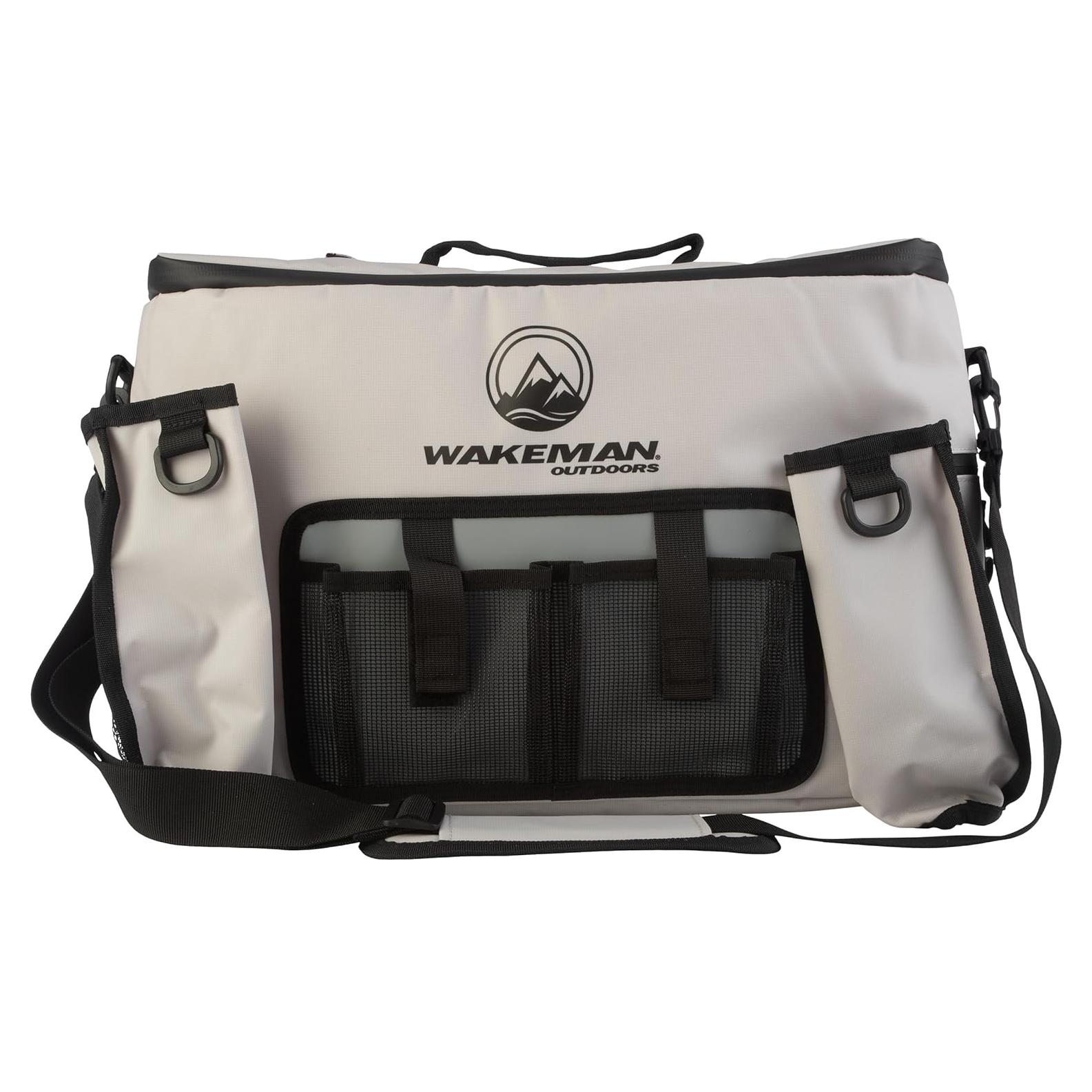 Cooler de Kayak 18L Wakeman Gris Aislado Resistente al Agua