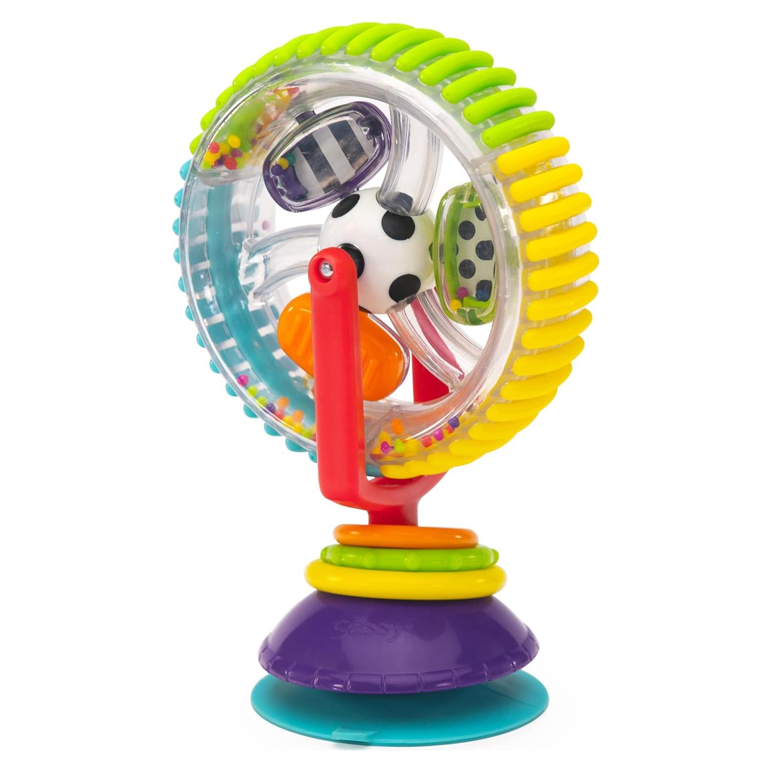 Juguete giratorio Sassy Wonder Wheel para silla alta 6+ meses