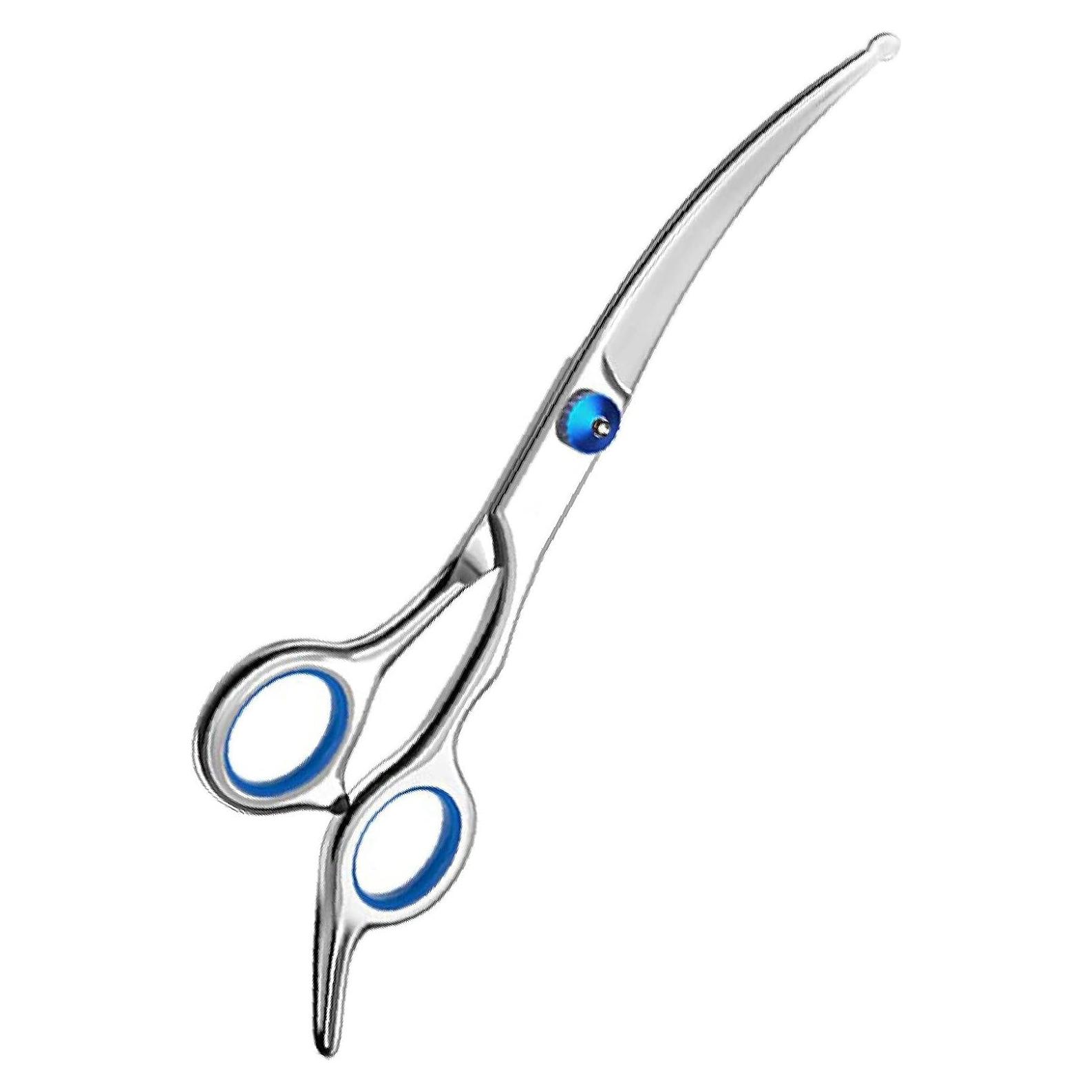 Tijeras de Aseo para Perros Nlmskzzy Curvadas Acero Inoxidable