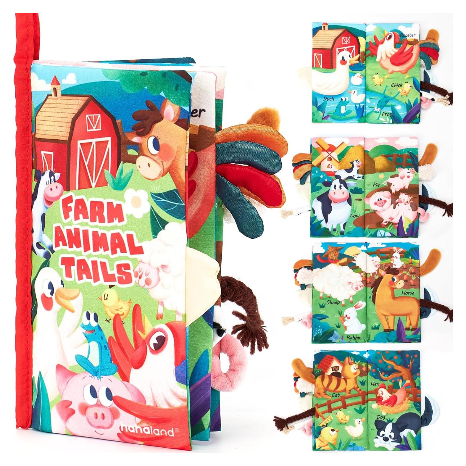 Libro de Tela para Bebés Hahaland Granja 0-3 Años