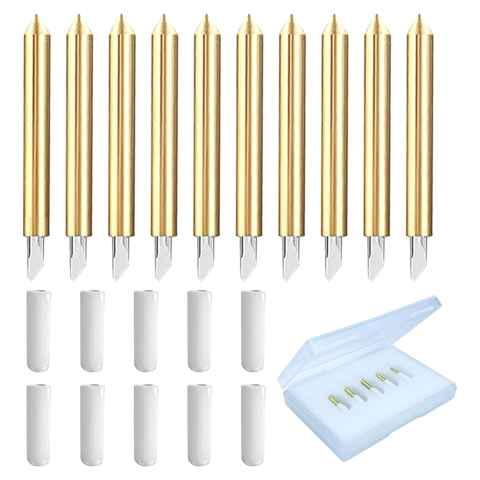 Juego de 10 Cuchillas de Punta Fina Cricut para Corte Preciso