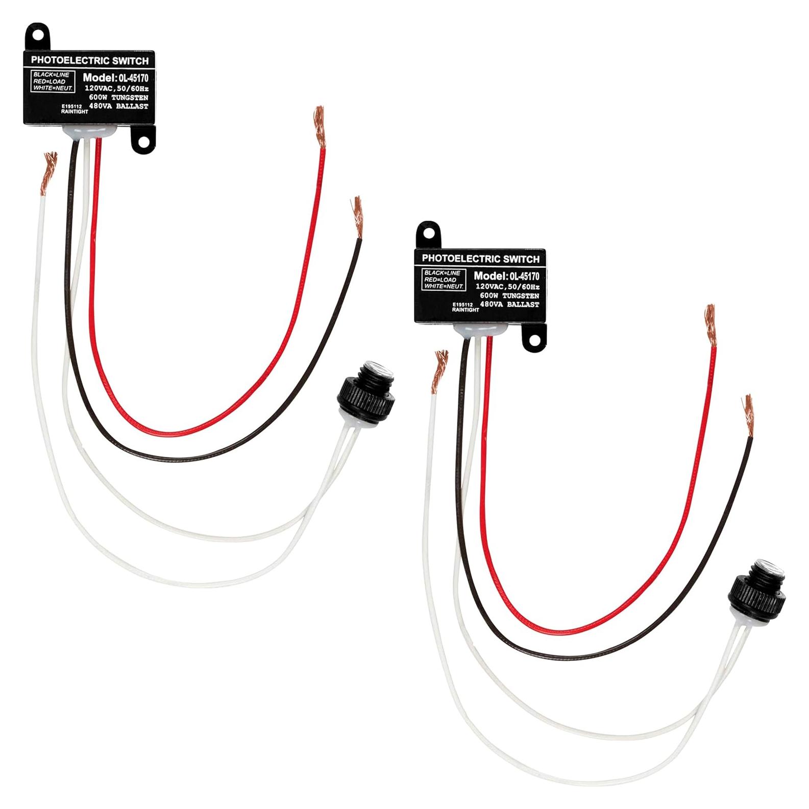Sensor Fotoeléctrico OhLectric 120V Mini Montaje Empotrado