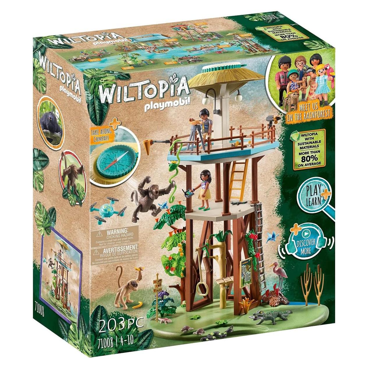 Torre de Investigación PLAYMOBIL Wiltopia con Brújula 33cm