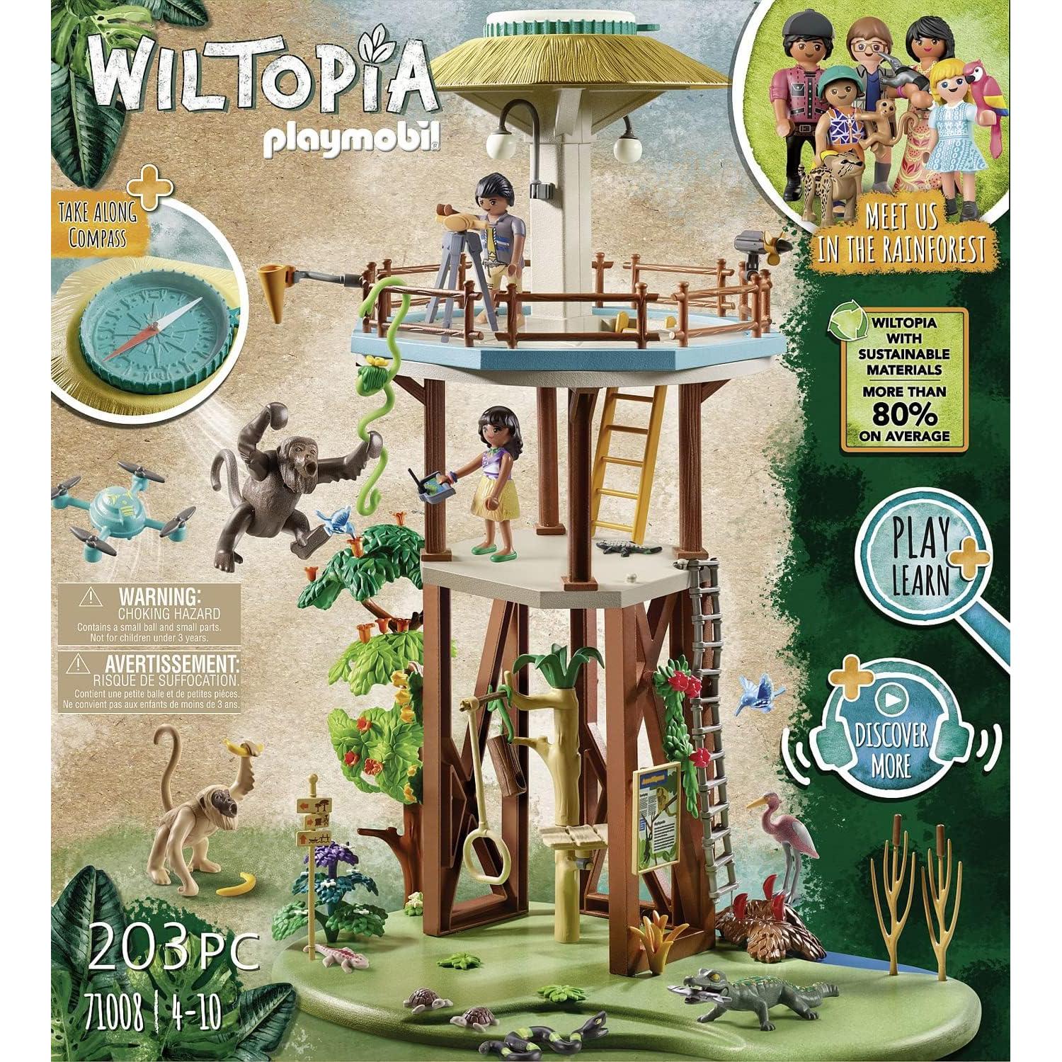 Torre de Investigación PLAYMOBIL Wiltopia con Brújula 33cm