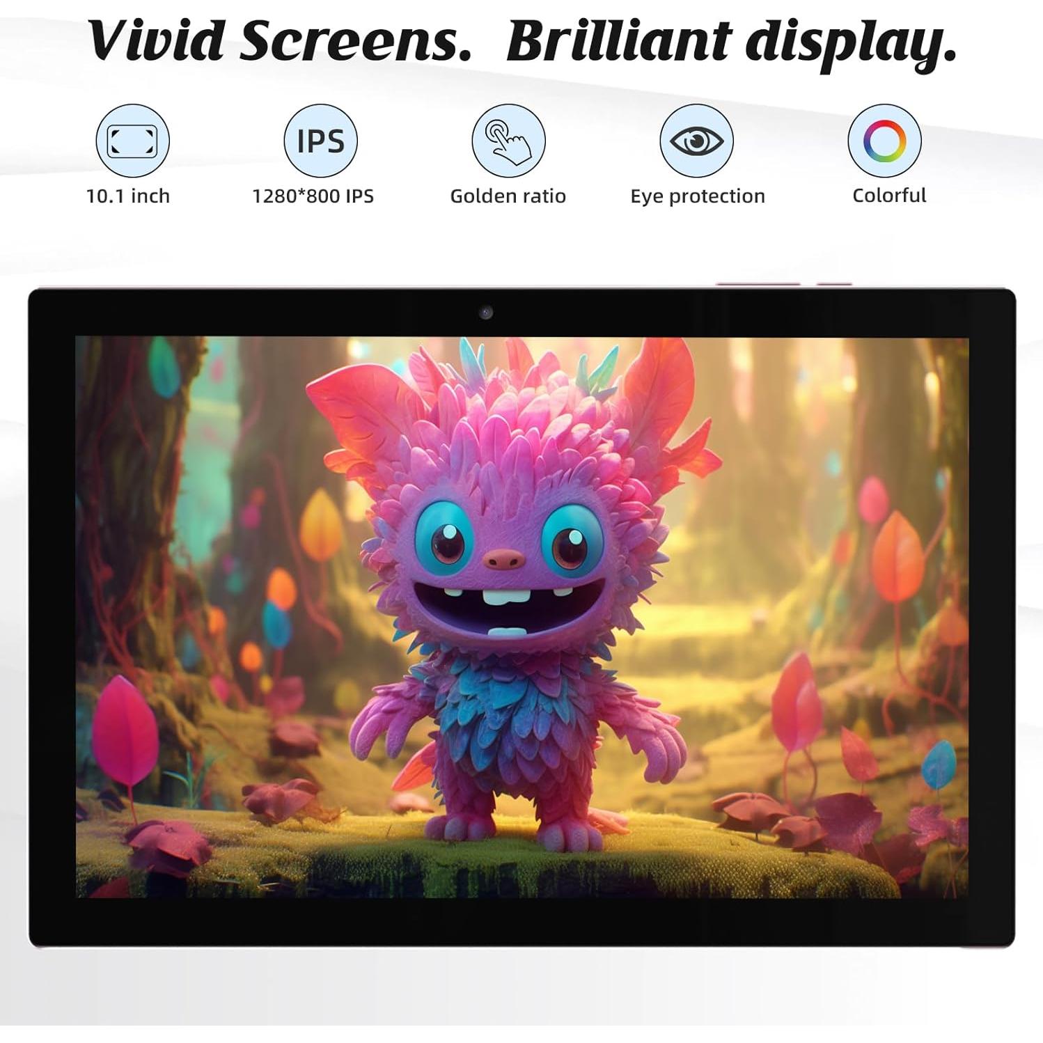 Tableta 2 en 1 NOVOJOY 10.1" Android 14, 64GB, 8GB RAM Rosa