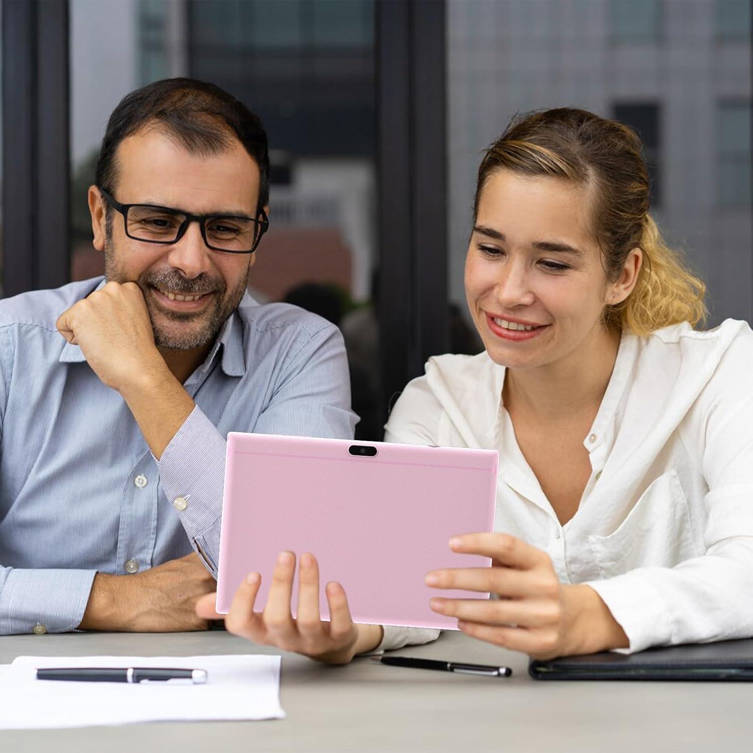 Tableta 2 en 1 NOVOJOY 10.1" Android 14, 64GB, 8GB RAM Rosa