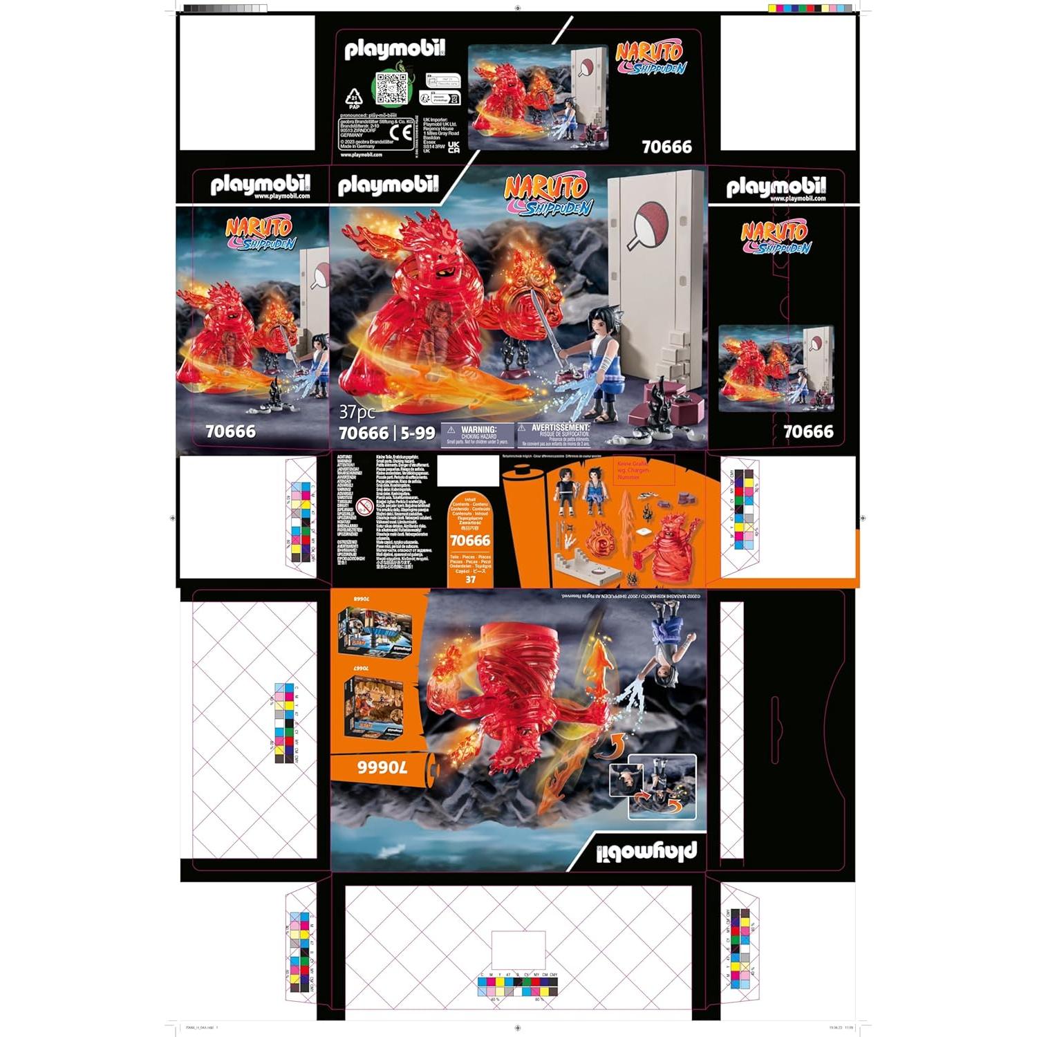 Set de Juego Playmobil Naruto Sasuke vs Itachi 37 Piezas