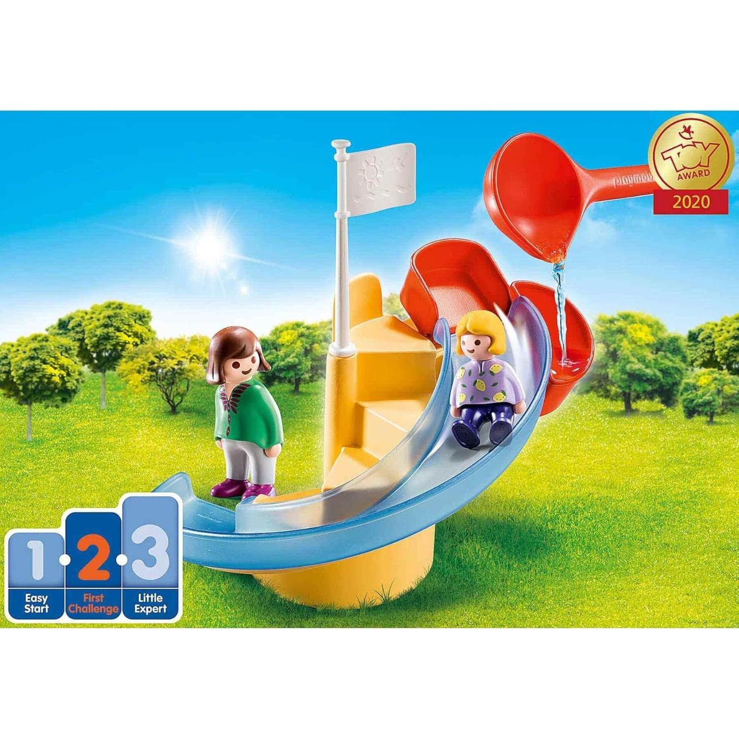 Playmobil 1.2.3 Tobogán de Agua 70270 - Juego Acuático