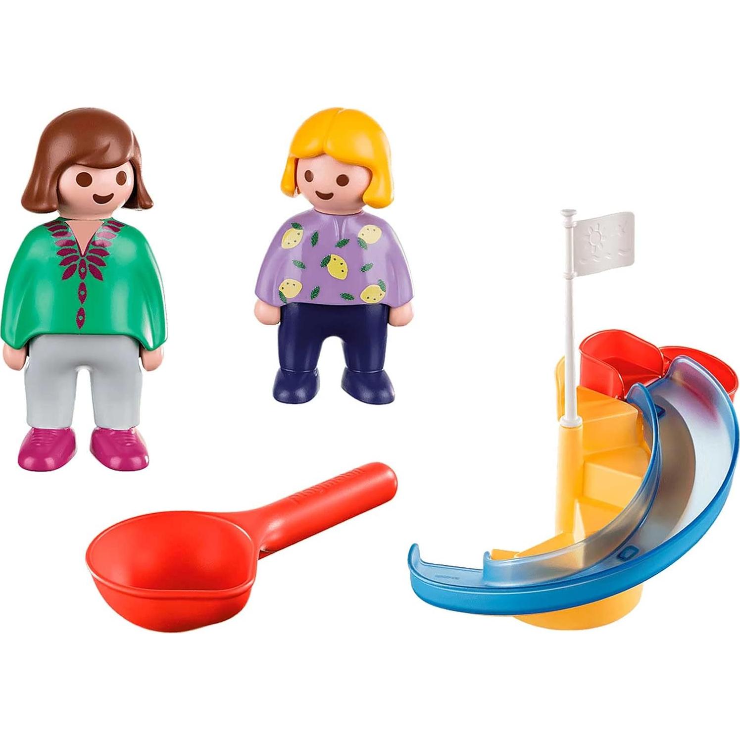Playmobil 1.2.3 Tobogán de Agua 70270 - Juego Acuático