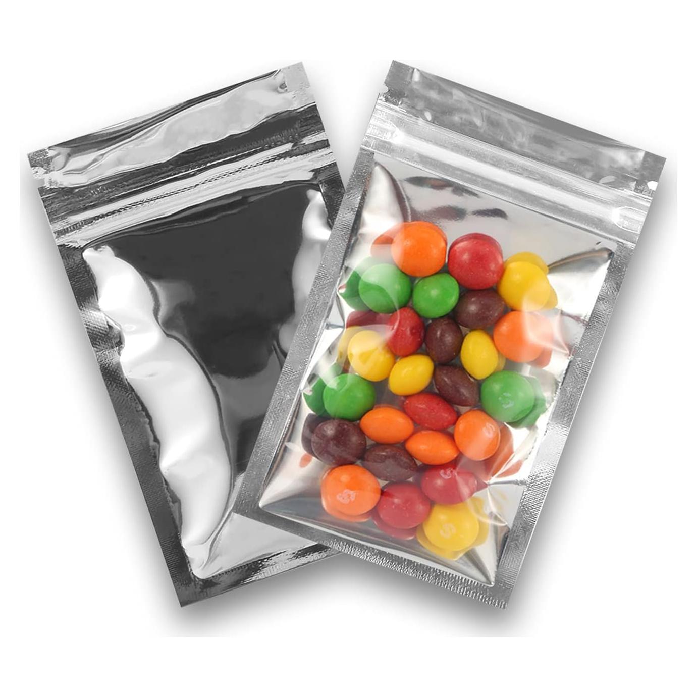 Bolsas Mylar Reutilizables MALENOO 100 Pcs 6x10 cm A Prueba de Olores