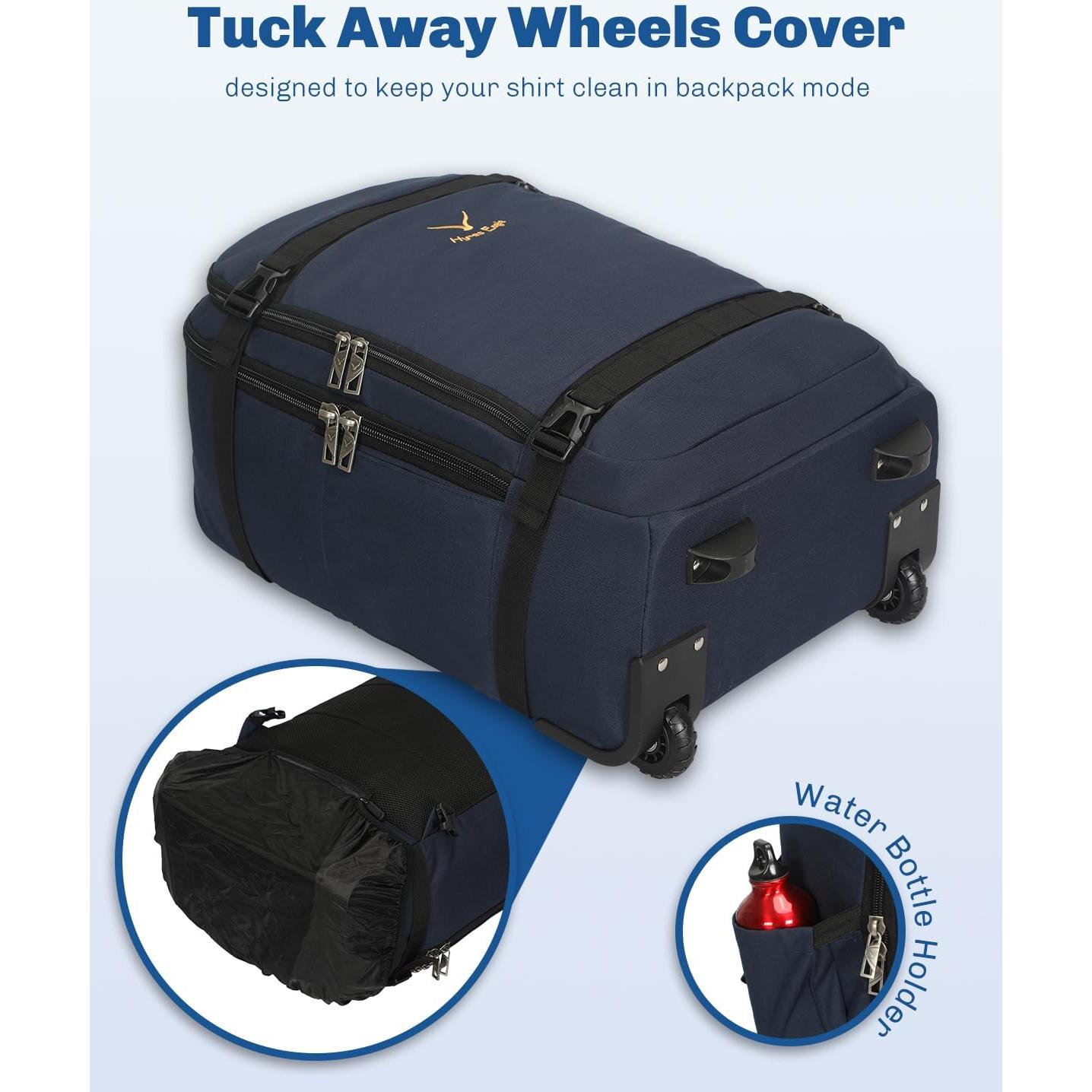 Mochila Rodante Hynes Eagle 42L Aprobada para Vuelo Azul